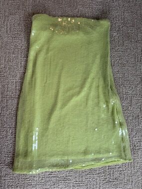 Abercrombie & Fitch Light Green Sequin mini dress, size XS